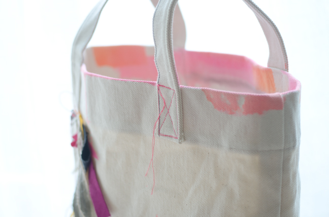 naone トートバッグ ー カラメルピンク ー 04