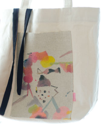 naone トートバッグ ー さくらんぼの道すがら ー 01