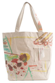 NaoNe トートバッグ 朱色の風